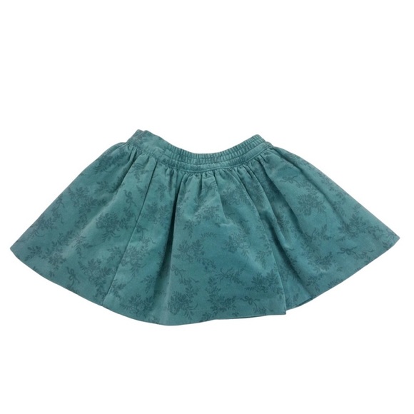 Janie and Jack skirt. Seafoam green with floral and bow design 6 k187 - Picture 4 of 7